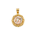 14K Yellow Gold Religious Pendant - PT2273