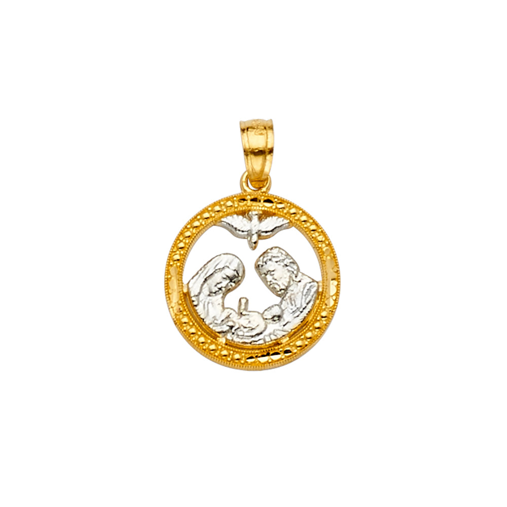 14K Yellow Gold Religious Pendant - PT2274