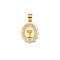 14K Yellow Gold Religious Pendant - PT2277