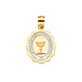 14K Yellow Gold Religious Pendant - PT2278