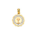 14K Yellow Gold Religious Pendant - PT2279