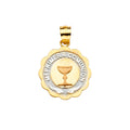 14K Yellow Gold Religious Pendant - PT2280