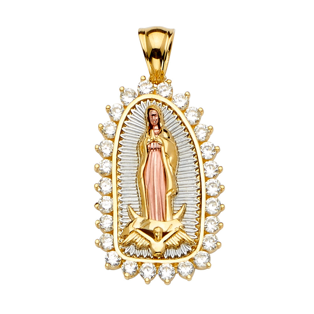 14K Yellow Gold Religious Pendant - PT2285