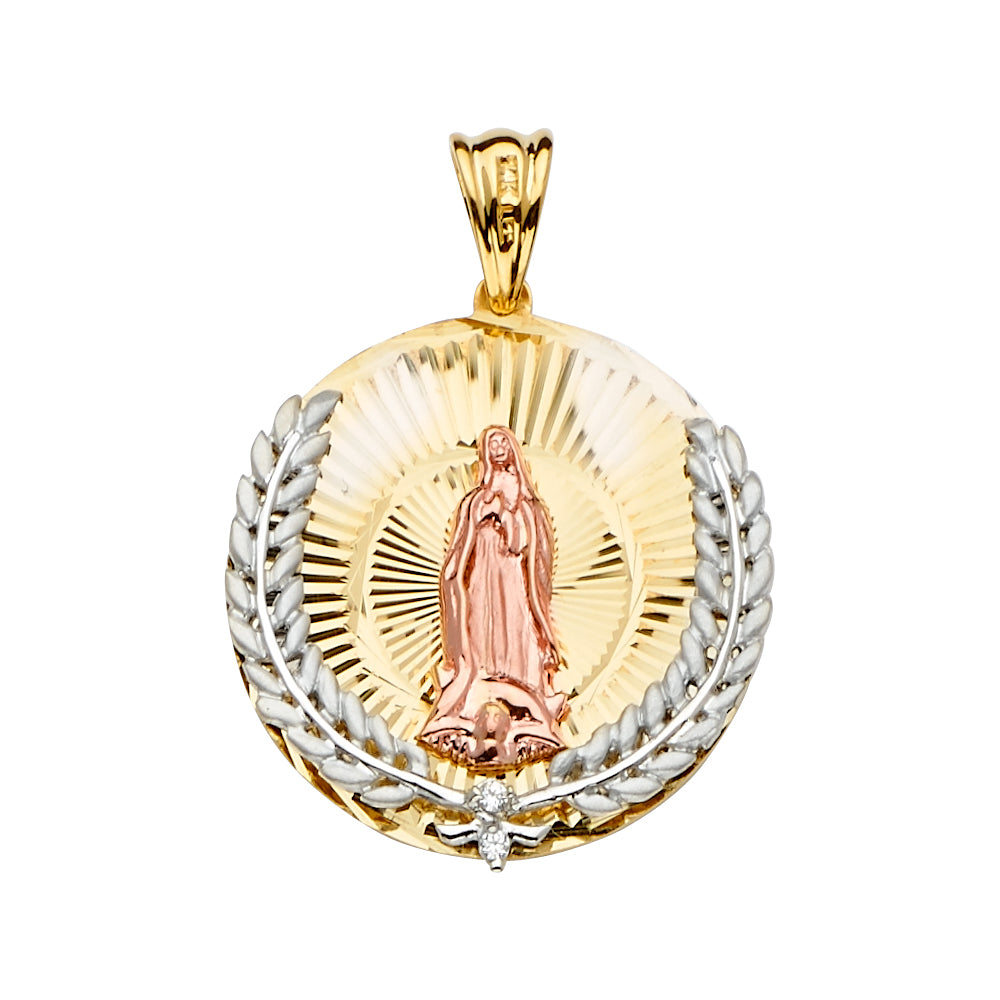 14K Yellow Gold Religious Pendant - PT2286