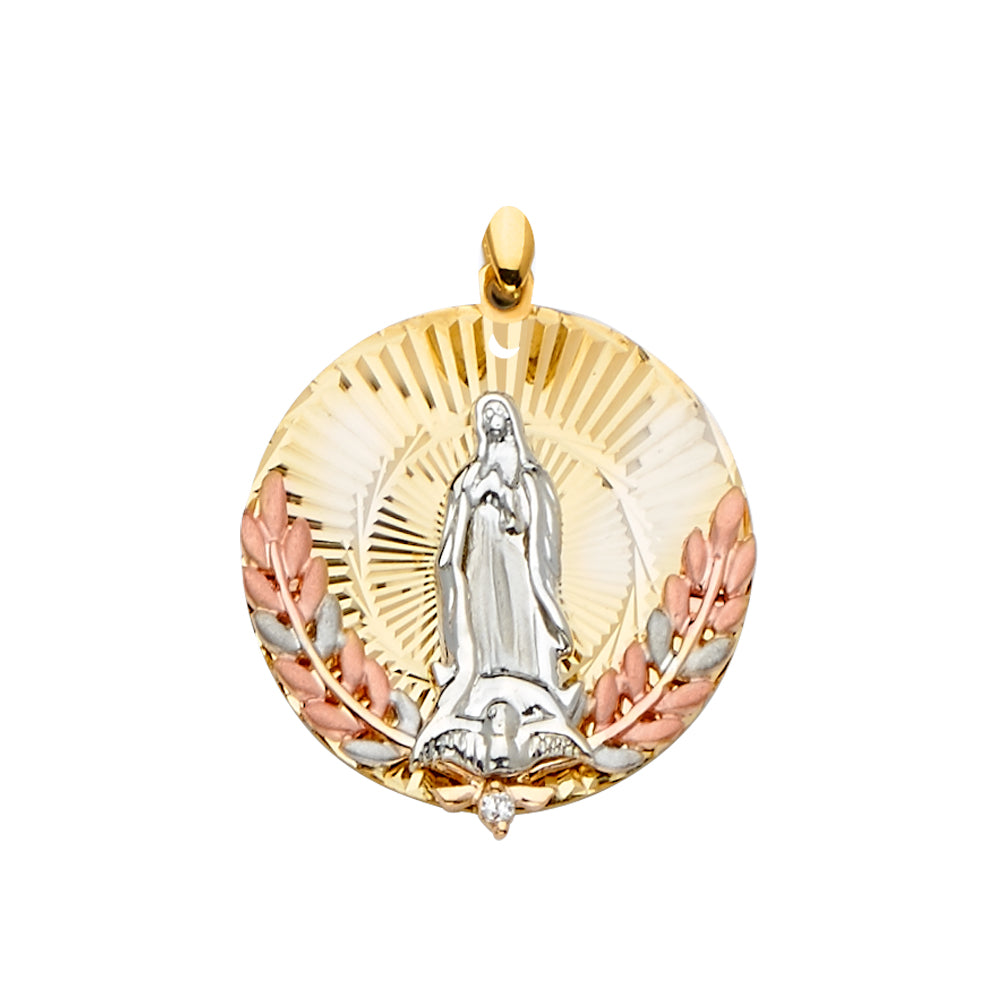 14K Yellow Gold Religious Pendant - PT2287