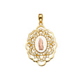 14K Yellow Gold Religious Pendant - PT2288