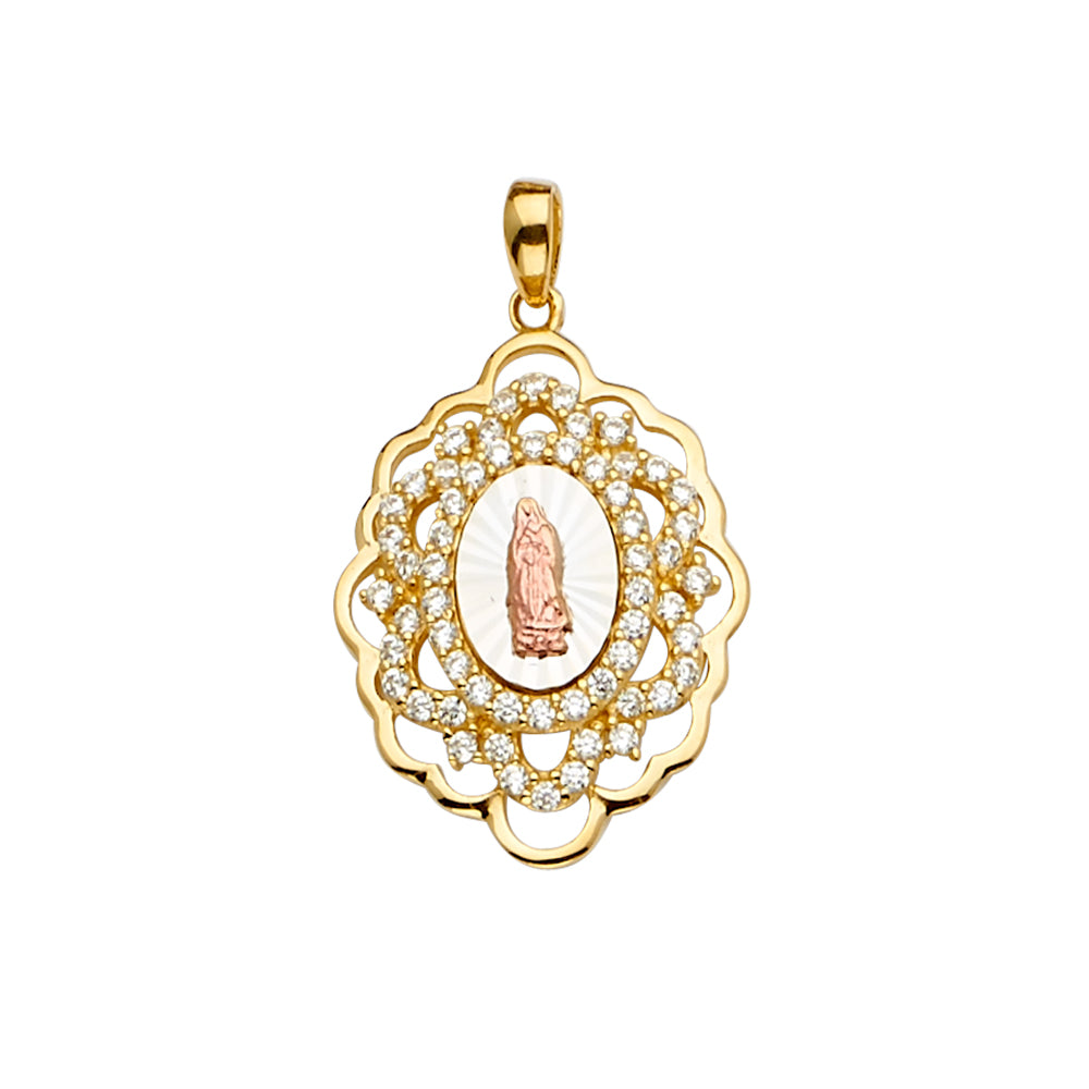 14K Yellow Gold Religious Pendant - PT2288