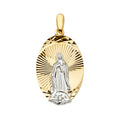 14K Yellow Gold Religious Pendant - PT2291