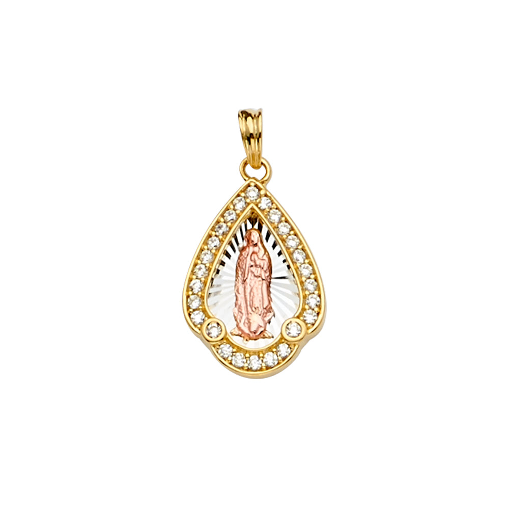 14K Yellow Gold Religious Pendant - PT2294