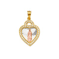 14K Yellow Gold Religious Pendant - PT2295