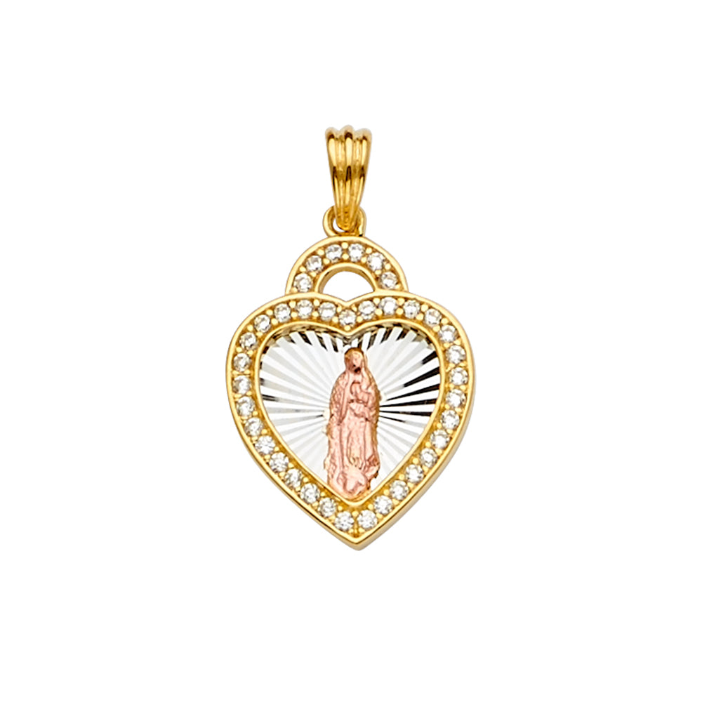 14K Yellow Gold Religious Pendant - PT2295
