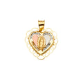 14K Yellow Gold Religious Pendant - PT2296
