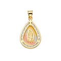 14K Yellow Gold Religious Pendant - PT2297