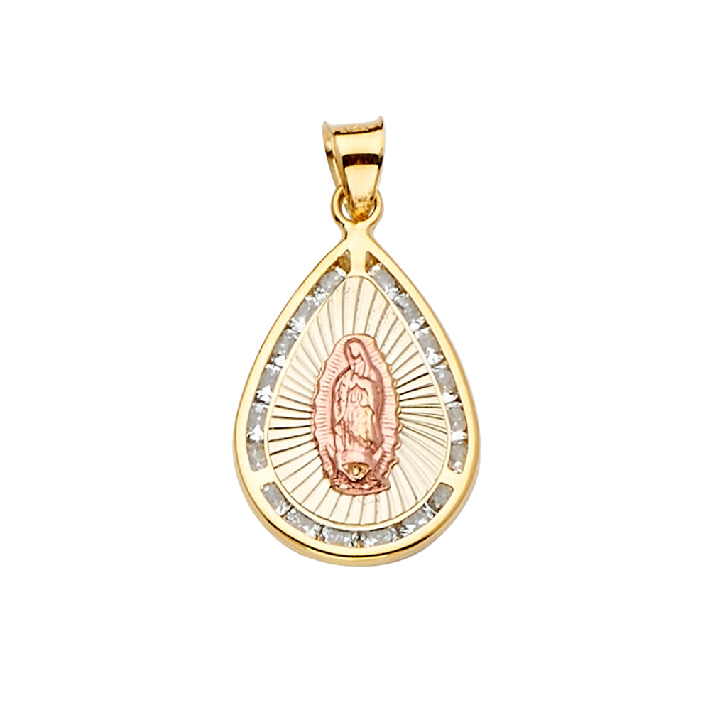 14K Yellow Gold Religious Pendant - PT2298