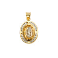 14K Yellow Gold Religious Pendant - PT2307