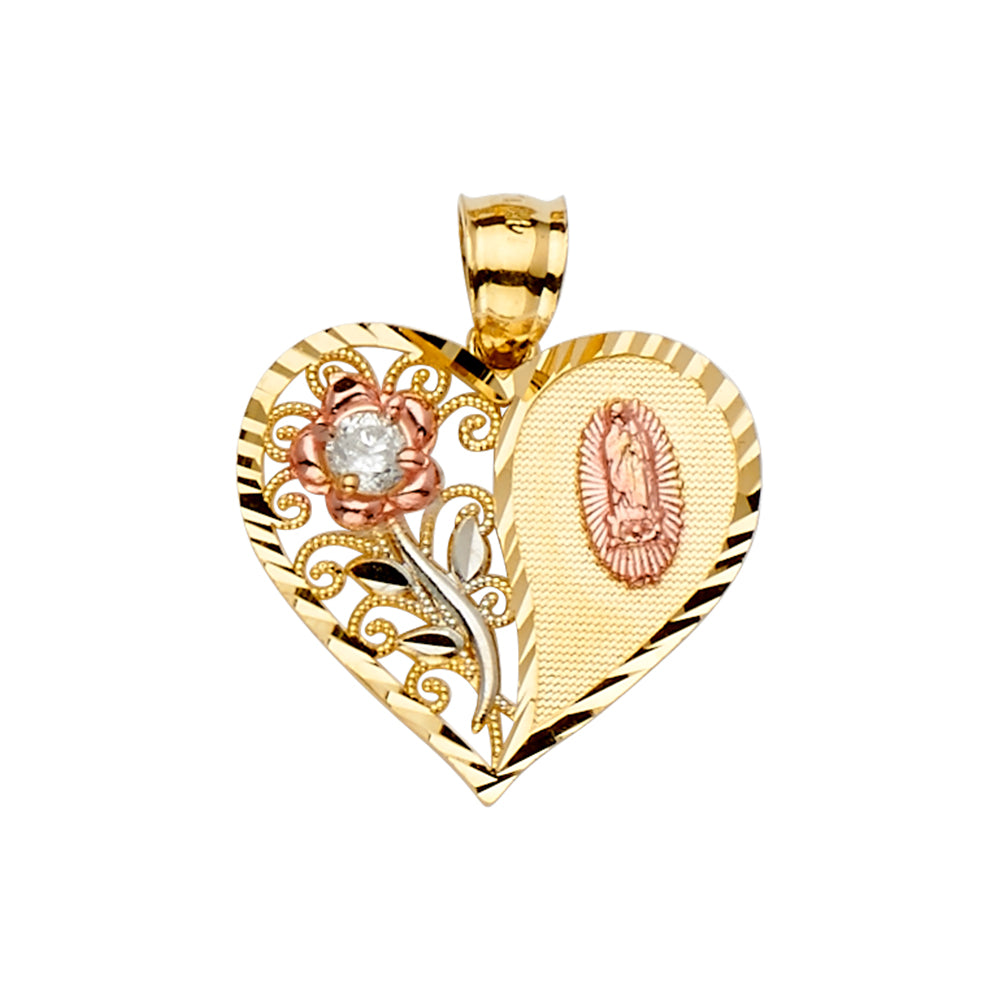 14K Yellow Gold Religious Pendant - PT2311