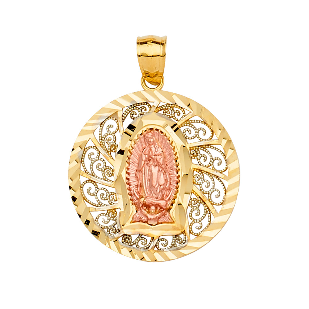 14K Yellow Gold Religious Pendant - PT2313