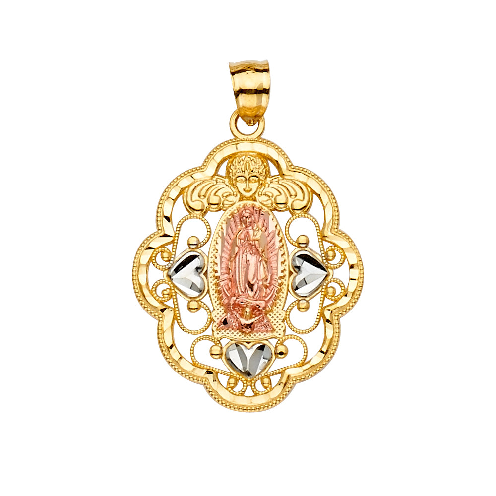14K Yellow Gold Religious Pendant - PT2315