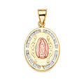 14K Yellow Gold Religious Pendant - PT2319