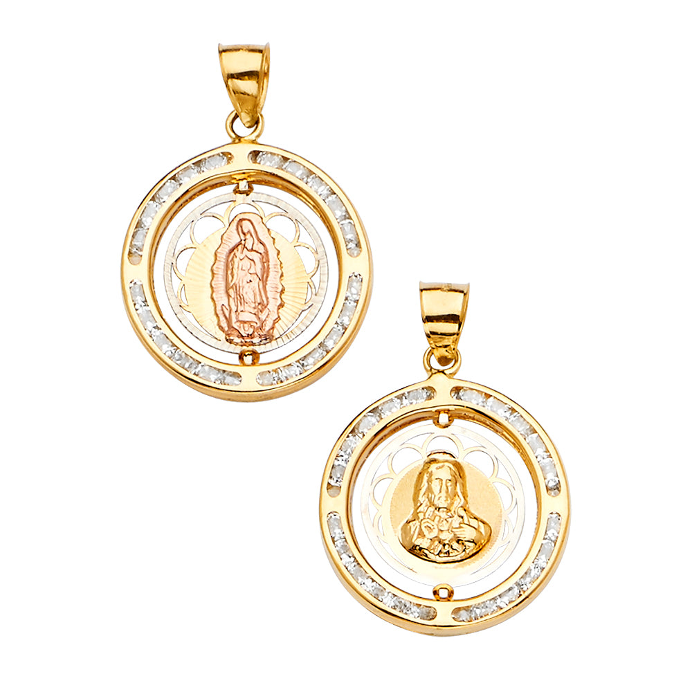 14K Yellow Gold Religious Pendant - PT2322