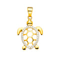 14K Yellow Gold Animal, Sea Life & Butterfly Pendant - PT2331