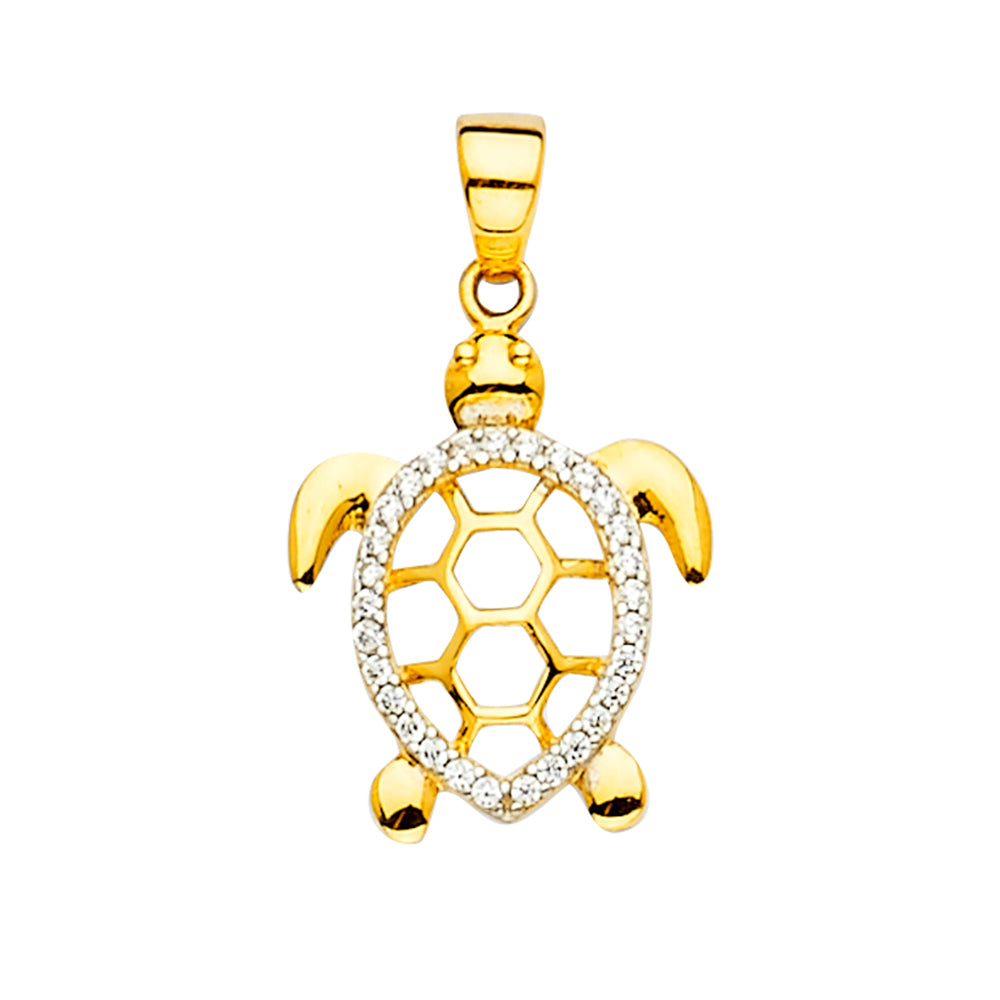 14K Yellow Gold Animal, Sea Life & Butterfly Pendant - PT2331