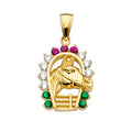 14K Yellow Gold Animal, Sea Life & Butterfly Pendant - PT2339