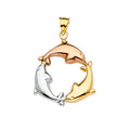 14K Yellow Gold Animal, Sea Life & Butterfly Pendant - PT2345