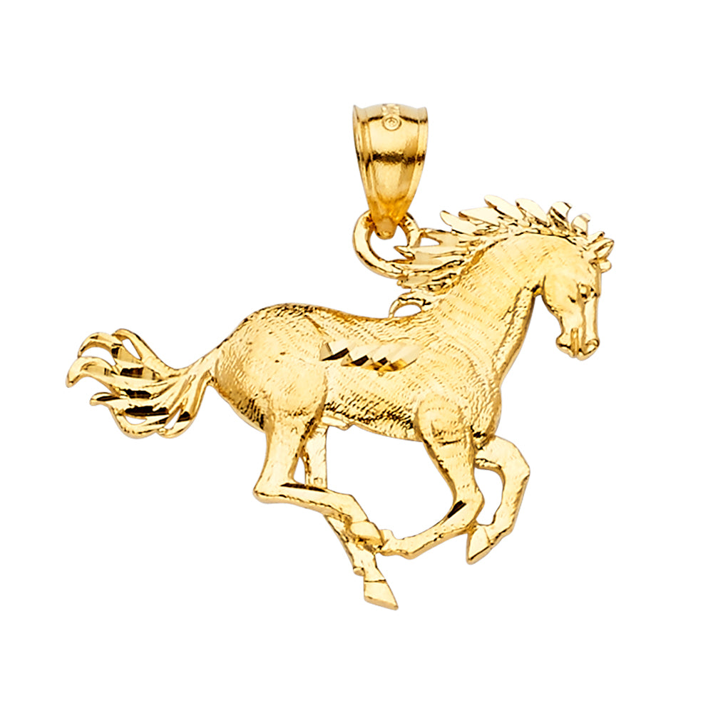 14K Yellow Gold Animal, Sea Life & Butterfly Pendant - PT2347