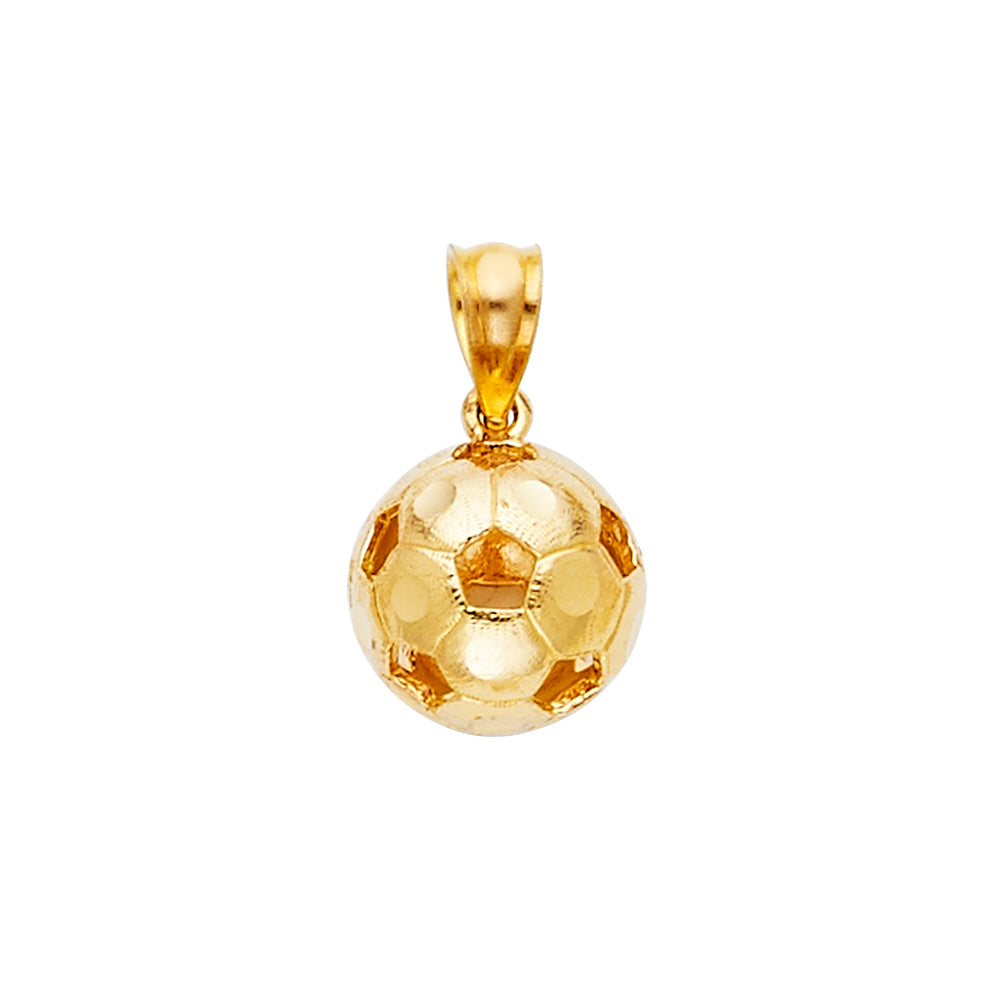 14K Yellow Gold Nature, Sports, Evil Eye & Baby Pendant - PT2350