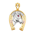 14K Yellow Gold Animal, Sea Life & Butterfly Pendant - PT2382