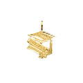 14K Yellow Gold Key, Music & Assorted Pendant - PT2409
