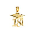 14K Yellow Gold Key, Music & Assorted Pendant - PT2410
