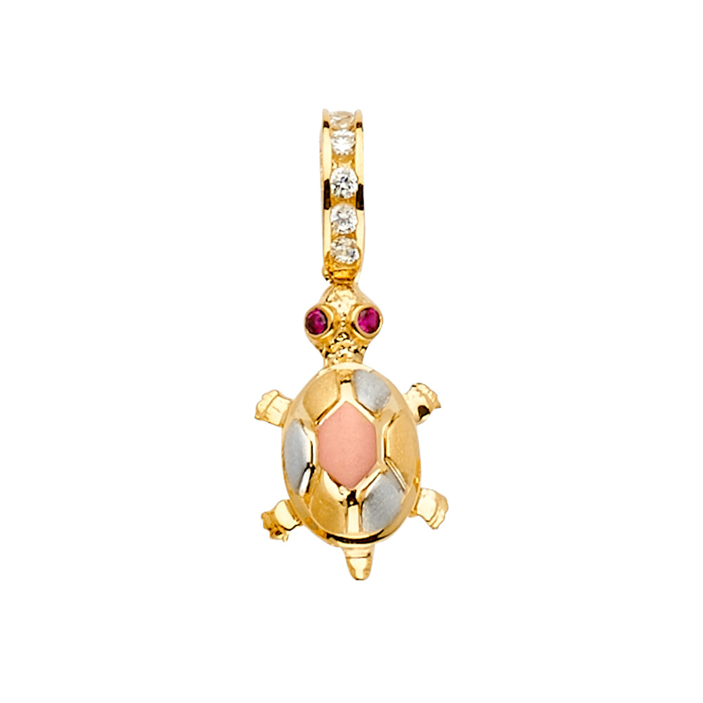 14K Yellow Gold Animal, Sea Life & Butterfly Pendant - PT2490