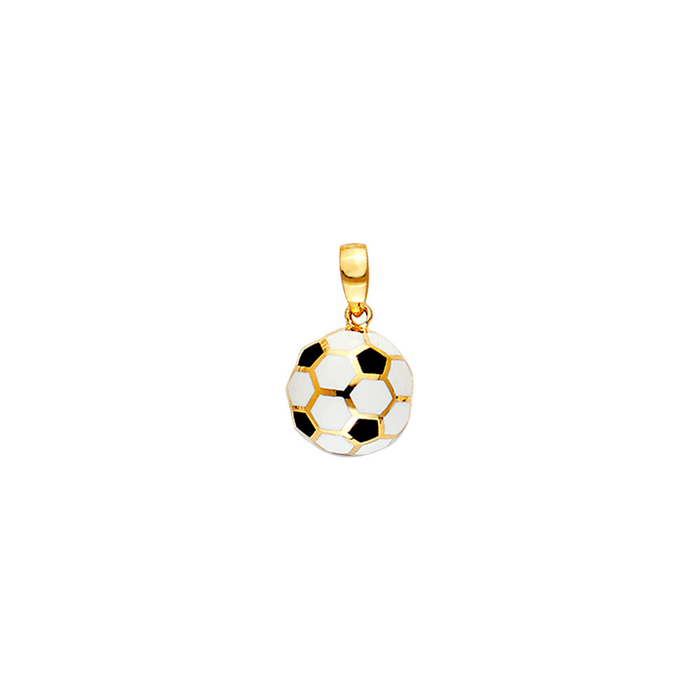 14K Yellow Gold Nature, Sports, Evil Eye & Baby Pendant - PT2512