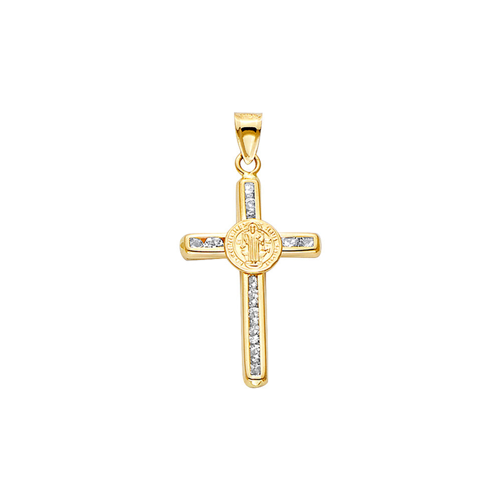 14K Yellow Gold Religious Pendant - PT2514
