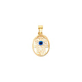 14K Yellow Gold Nature, Sports, Evil Eye & Baby Pendant - PT2516