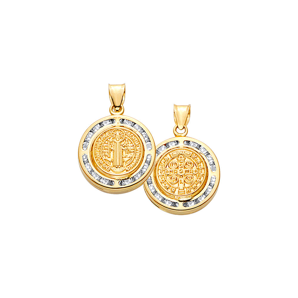 14K Yellow Gold Religious Pendant - PT2517