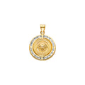 14K Yellow Gold Nature, Sports, Evil Eye & Baby Pendant - PT2525