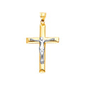 14K Yellow Gold Crucifix Cross Pendant - PT2528