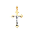 14K Yellow Gold Crucifix Cross Pendant - PT2529