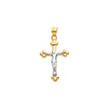 14K Yellow Gold Crucifix Cross Pendant - PT2530