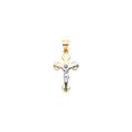 14K Yellow Gold Crucifix Cross Pendant - PT2531