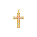 14K Yellow Gold Cross Pendant - PT2532