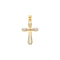 14K Yellow Gold Cross Pendant - PT2533
