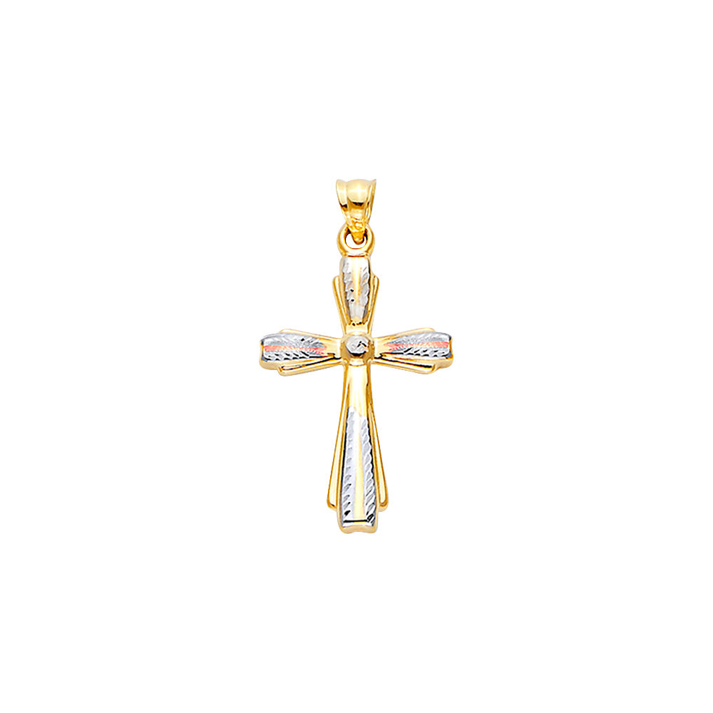 14K Yellow Gold Cross Pendant - PT2533