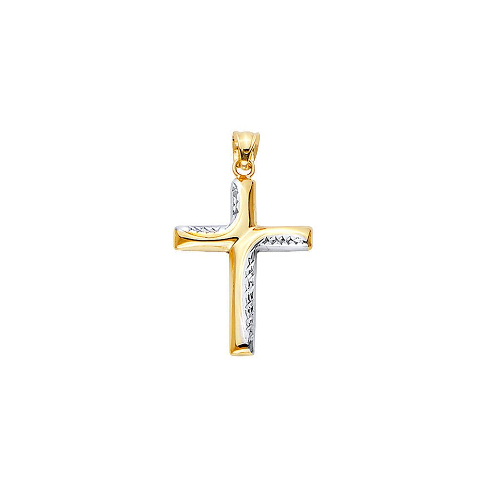 14K Yellow Gold Cross Pendant - PT2534
