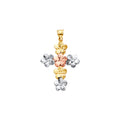 14K Yellow Gold Cross Pendant - PT2536