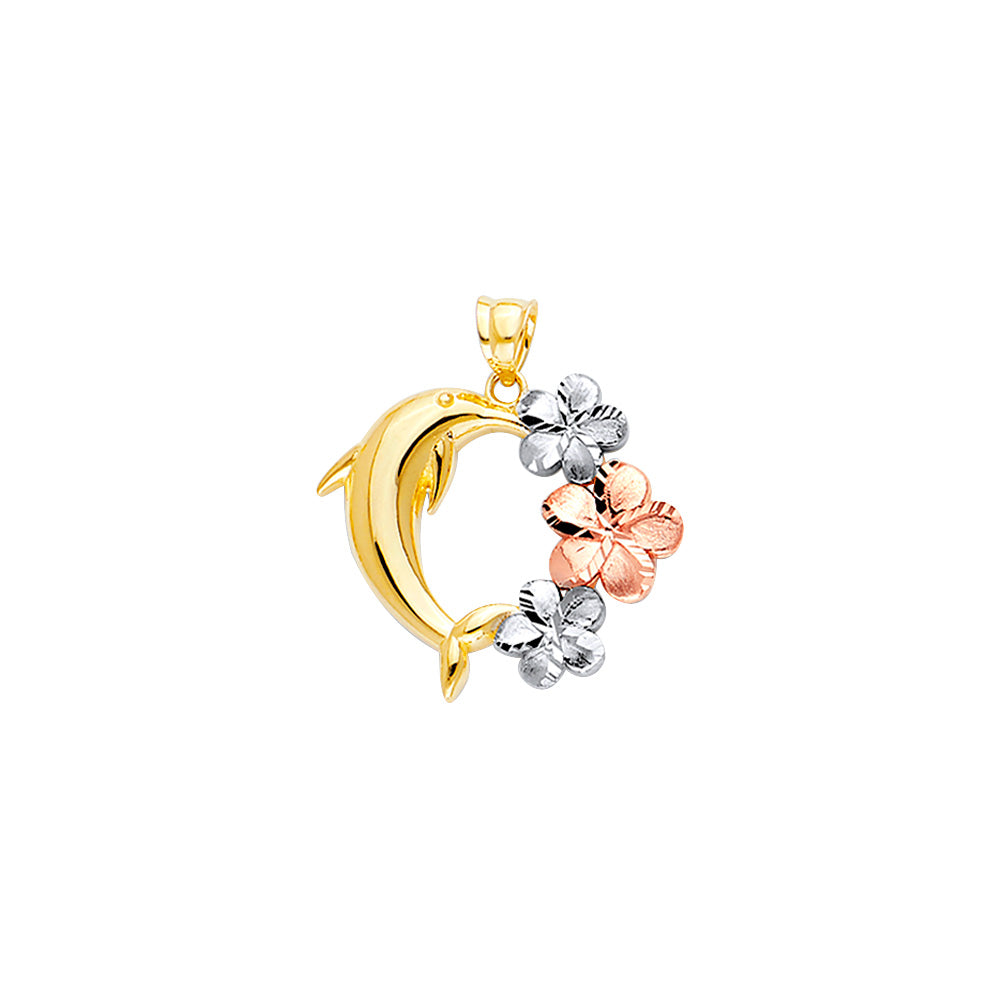 14K Yellow Gold Animal, Sea Life & Butterfly Pendant - PT2548