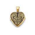 14K Yellow Gold Locket Pendant - PT2568